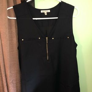 sheer black tank top